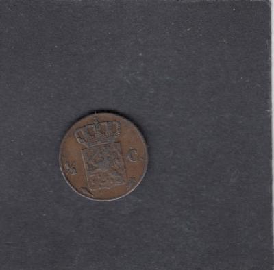 Beschrijving: 1/2 Cent WILLEM I